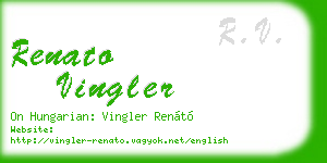 renato vingler business card